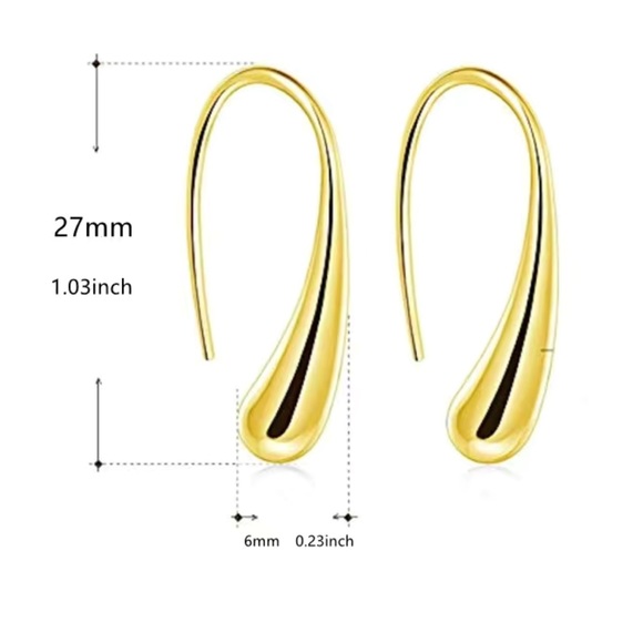 ✨✨18k Gold Drop Earring✨✨ - Picture 4 of 5